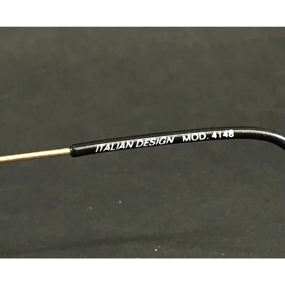 Italian Design Eyeglasses Frames MOD. 4148 COL. B34 Gold Rimless Oval 48-23-135